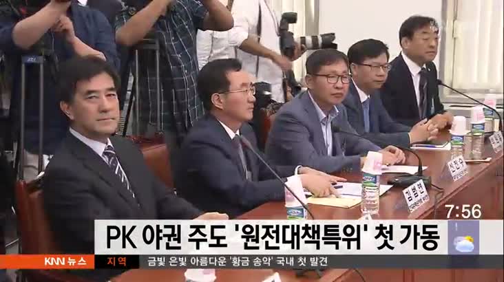 PK 야권 주도 '원전대책특위' 첫 가동