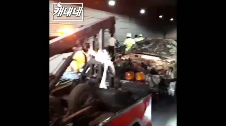 [캐내네]광안터널안 차량 원인모를 화재발생
