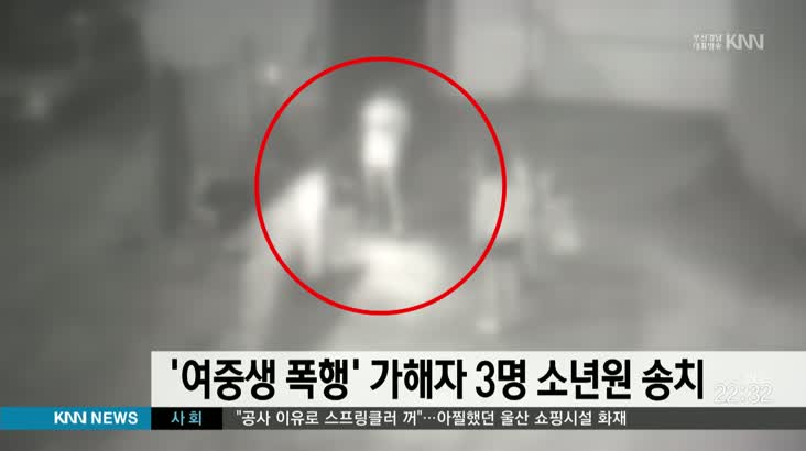 ‘여중생 폭행’ 가해자 3명 소년원 송치