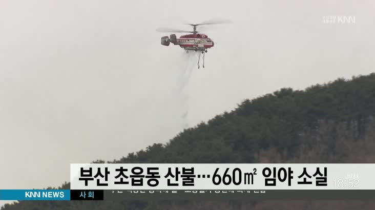 부산 초읍동 산불…등산객 문의 잇따라