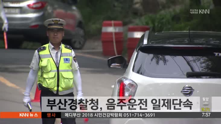 부산경찰청, 음주운전 일제단속 나서