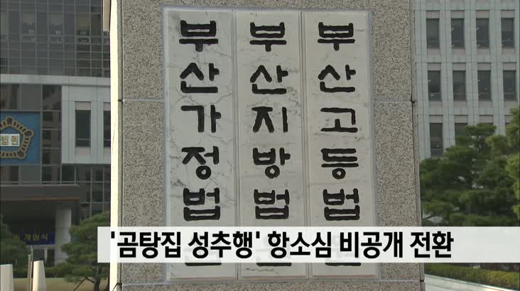 ‘곰탕집 성추행’ 항소심 비공개 전환