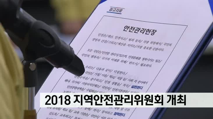 2018 지역안전관리위원회 개최