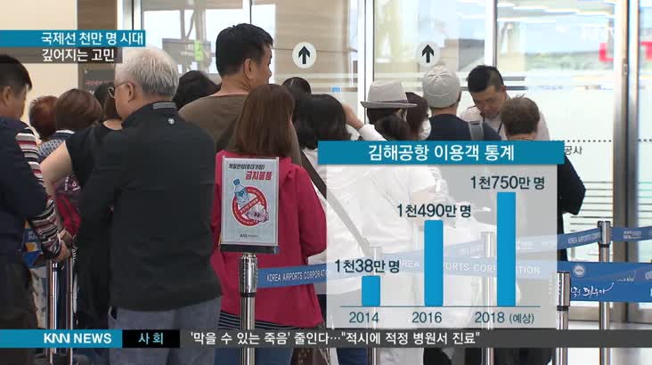 ‘국제선 1천만명 시대’ ,김해공항 깊어지는 고민