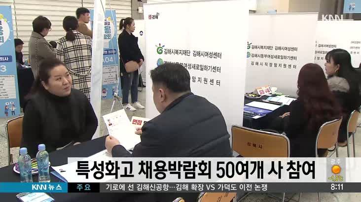김해 특성화고 채용박람회 50여개사 참여