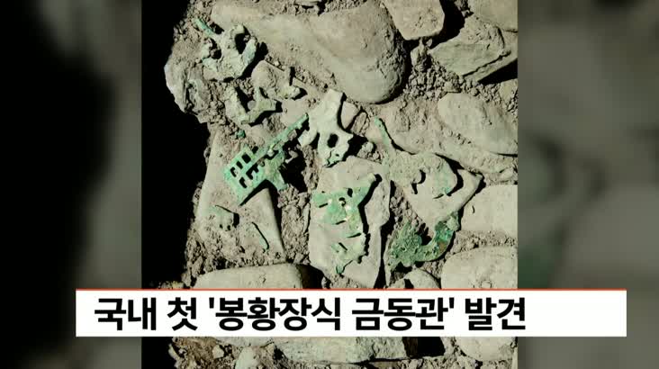 말이산고분군에서 국내 첫 ‘봉황장식 금동관’ 발견, 5세기 제작 추정