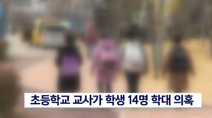 초등학교 교사가 학생 14명 학대 의혹, 관할기관 수사