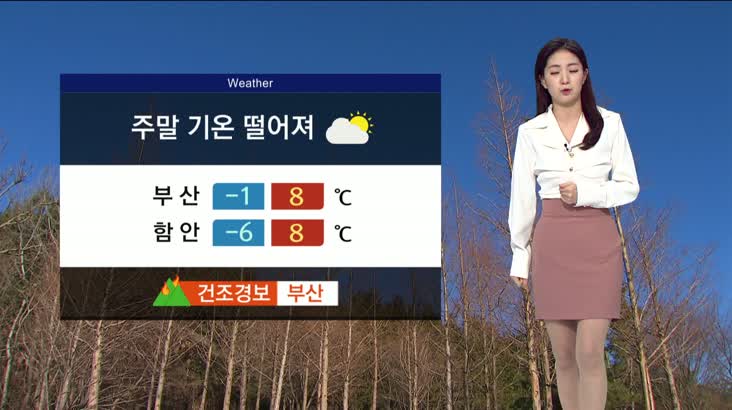 [김연선의 날씨]설 연휴 주말 기온 떨어져.. 부산, 건조경보