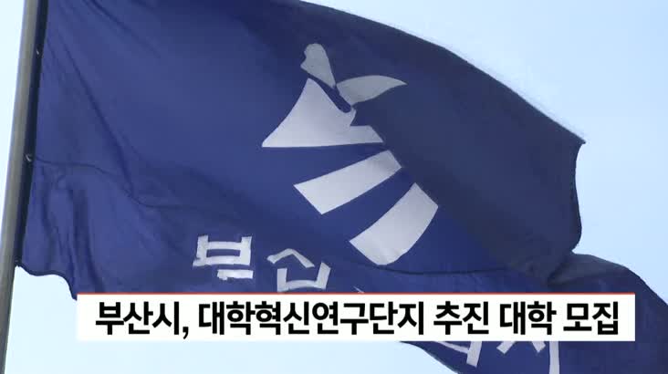 부산시, 대학혁신연구단지 추진 대학 모집… 40억원 지원