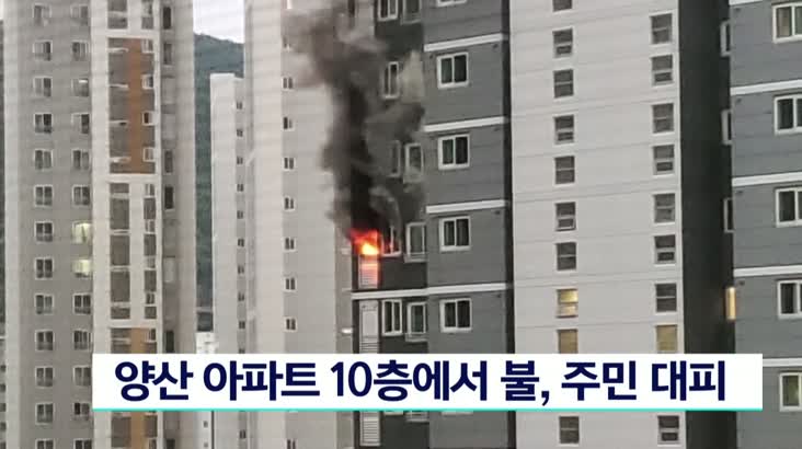 양산 아파트 10층에서 불