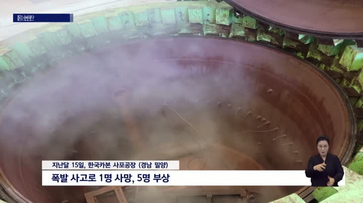 한국카본 산재 사고, 노동부 소극대응 논란