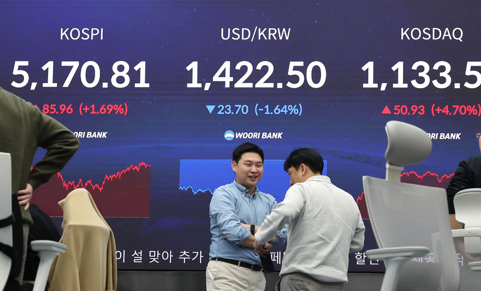 코스피, 5,100고지 올라서…사상 최고치 경신